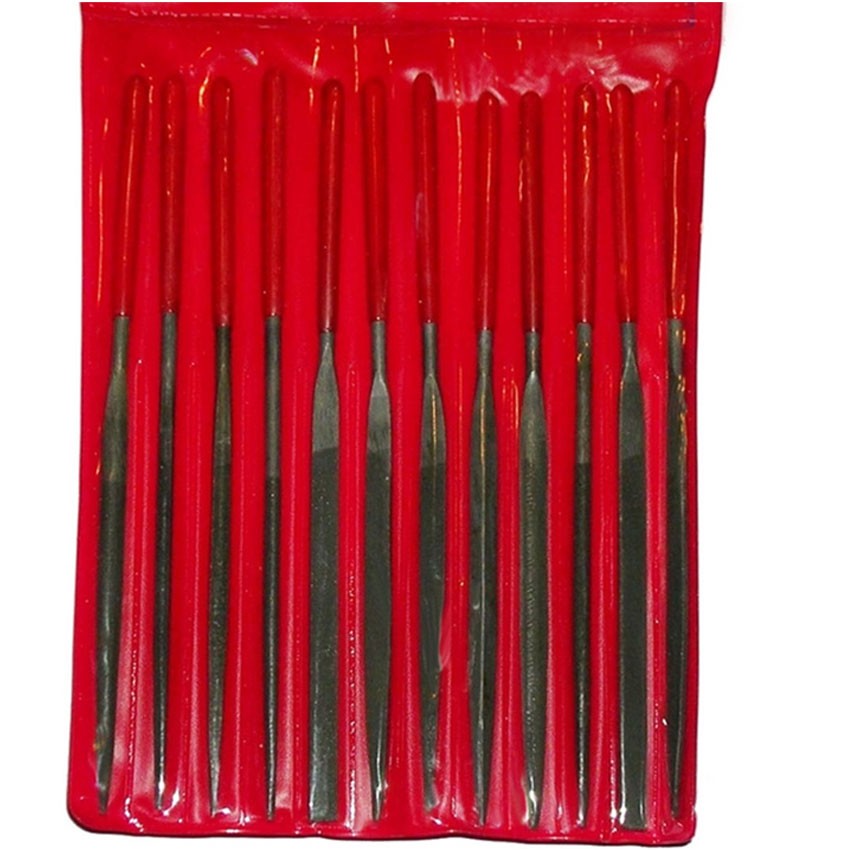 File Needle set 12 PC 5.5″ Swiss Pattern NEEDLE FILE Cut 2, Sculptors Jeweler