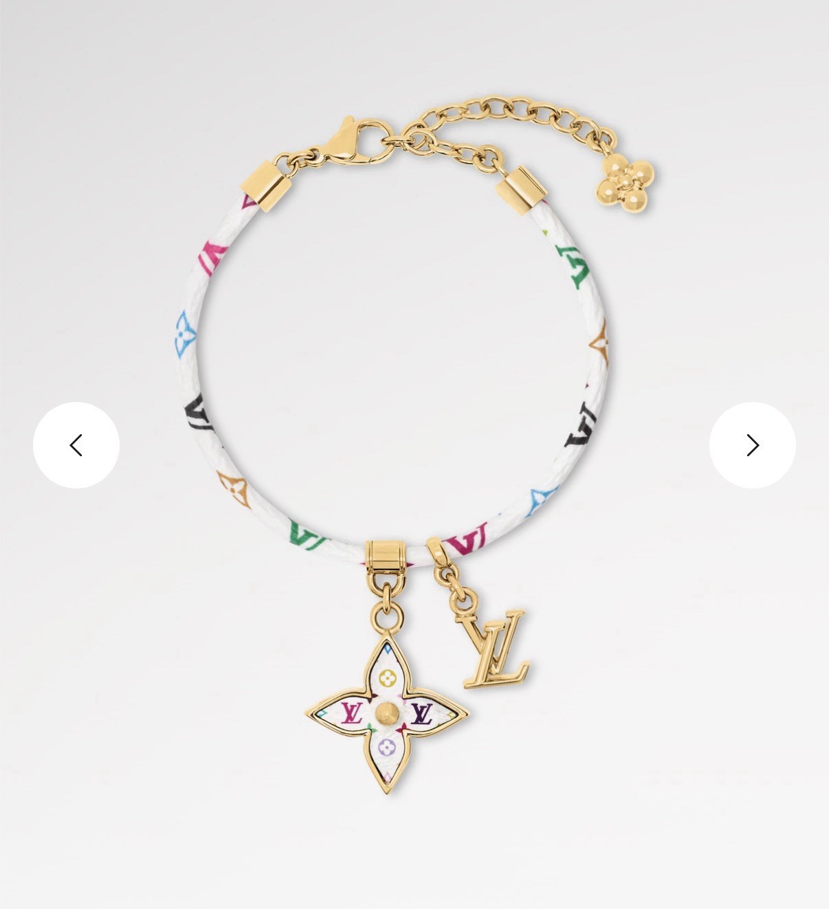 Louis Vuitton × Takashi Murakami Bracelet Charm White Monogram 2026 TM