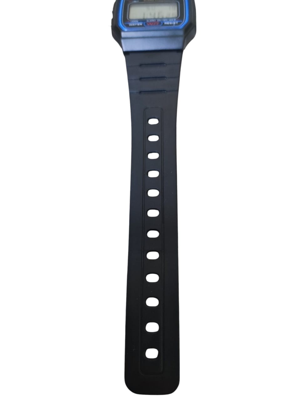 Casio F-91W Digital Watch 593 Black Resin Alarm Chronograph Tested Works
