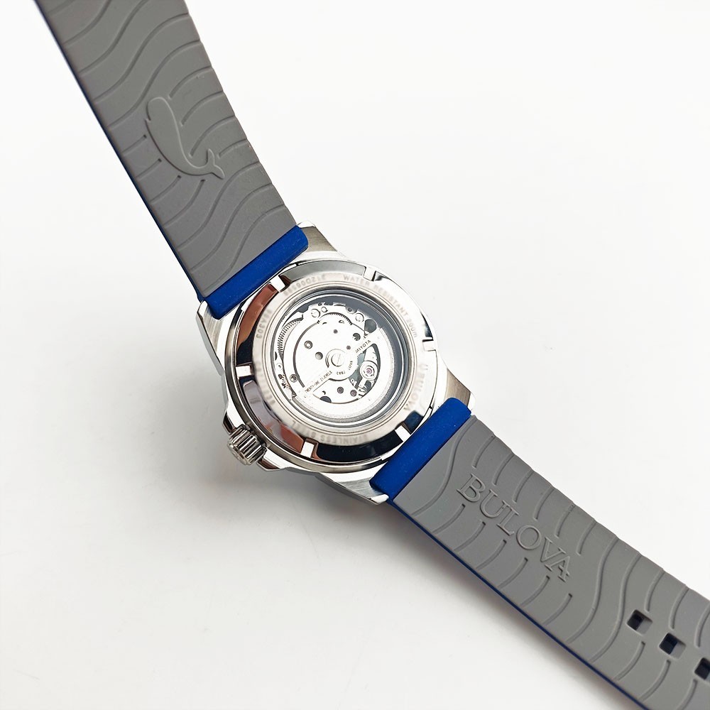 Bulova 98A303 Marine Star Blue Dial – Silicon Strap Men’s 45mm Automatic Watch