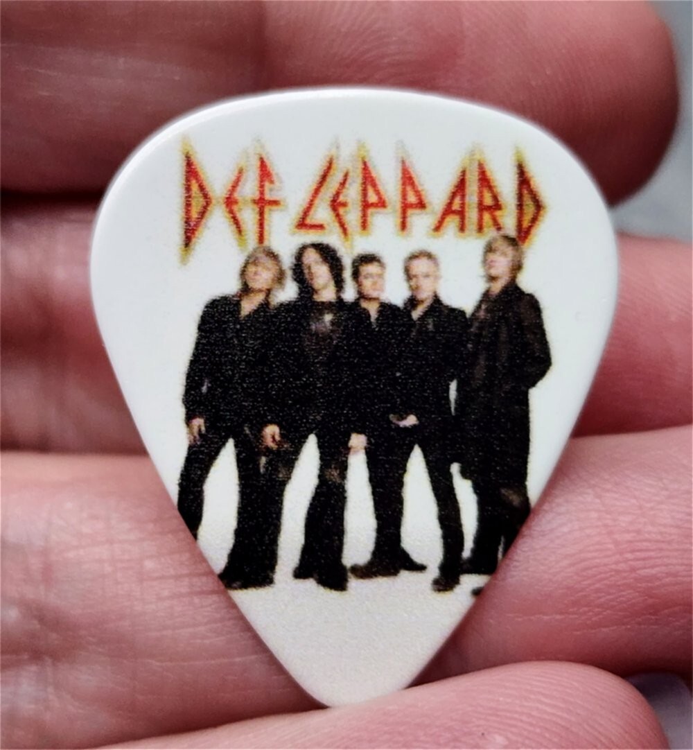 Def Leppard Guitar Pick Lapel Pin or Tie Tack
