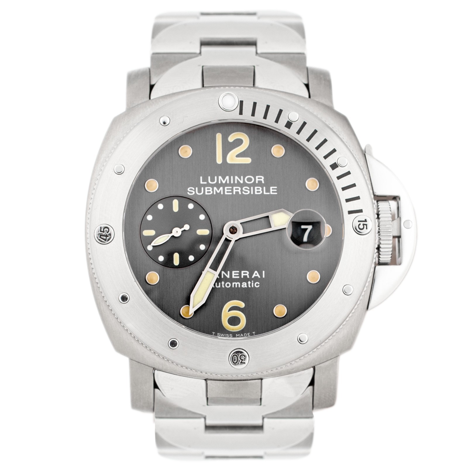 Panerai Luminor Submersible Titanium Stainless Steel Gray Dial 44mm Pam00170