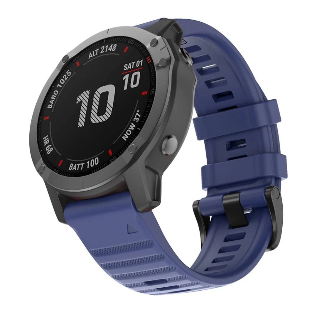 For Garmin Fenix 3 5X 6 Pro 6X 7 7X Sapphire Quickfit Silicone Watch Band Strap