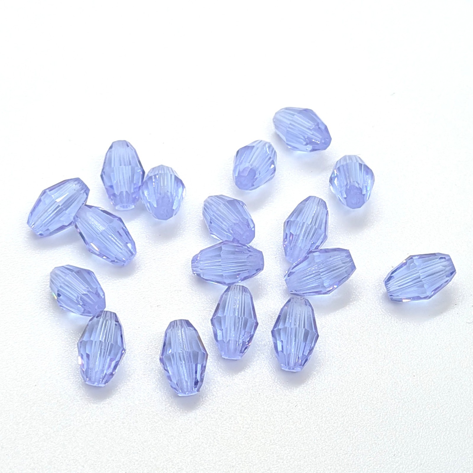 4 Rare Vintage Swarovski 5200 7.5x5mm Alexandrite Faceted Barrel Crystal Beads