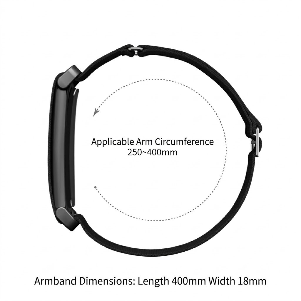 For Google Fitbit Air 2026 Nylon Sports Band Adjustable Loop Armband Bicep Strap