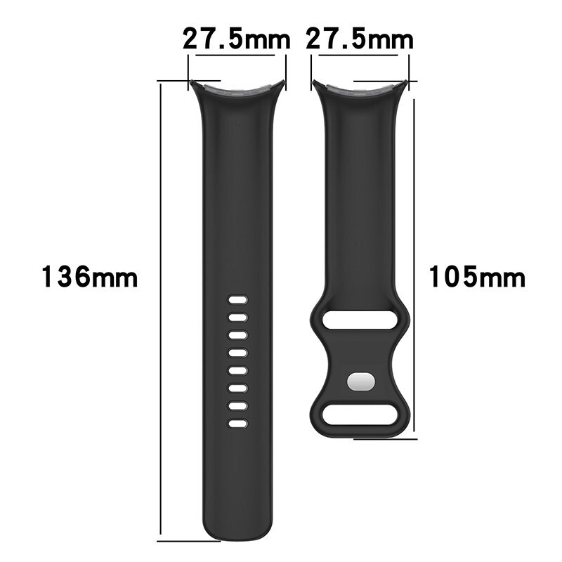 For Google Pixel Watch 3 41/45MM Replacement Strap Silicone Sports Watch Band