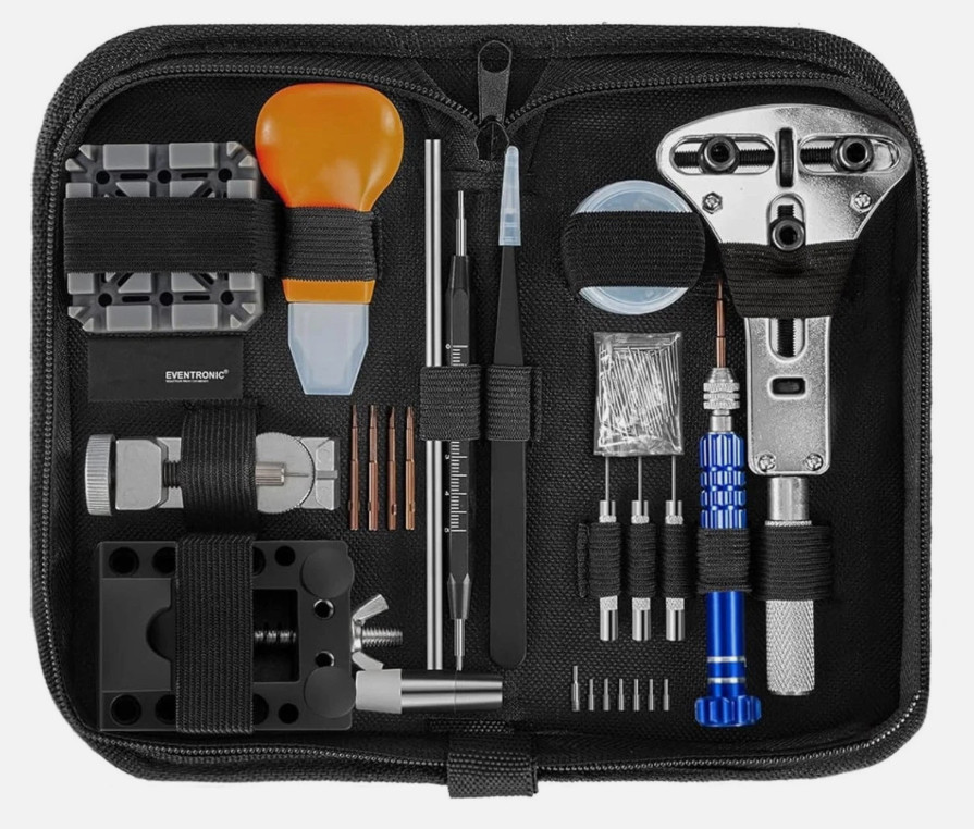 Eventronic Watch Repair Kit Professional Watch Battery Replacement Tool Kit NEW