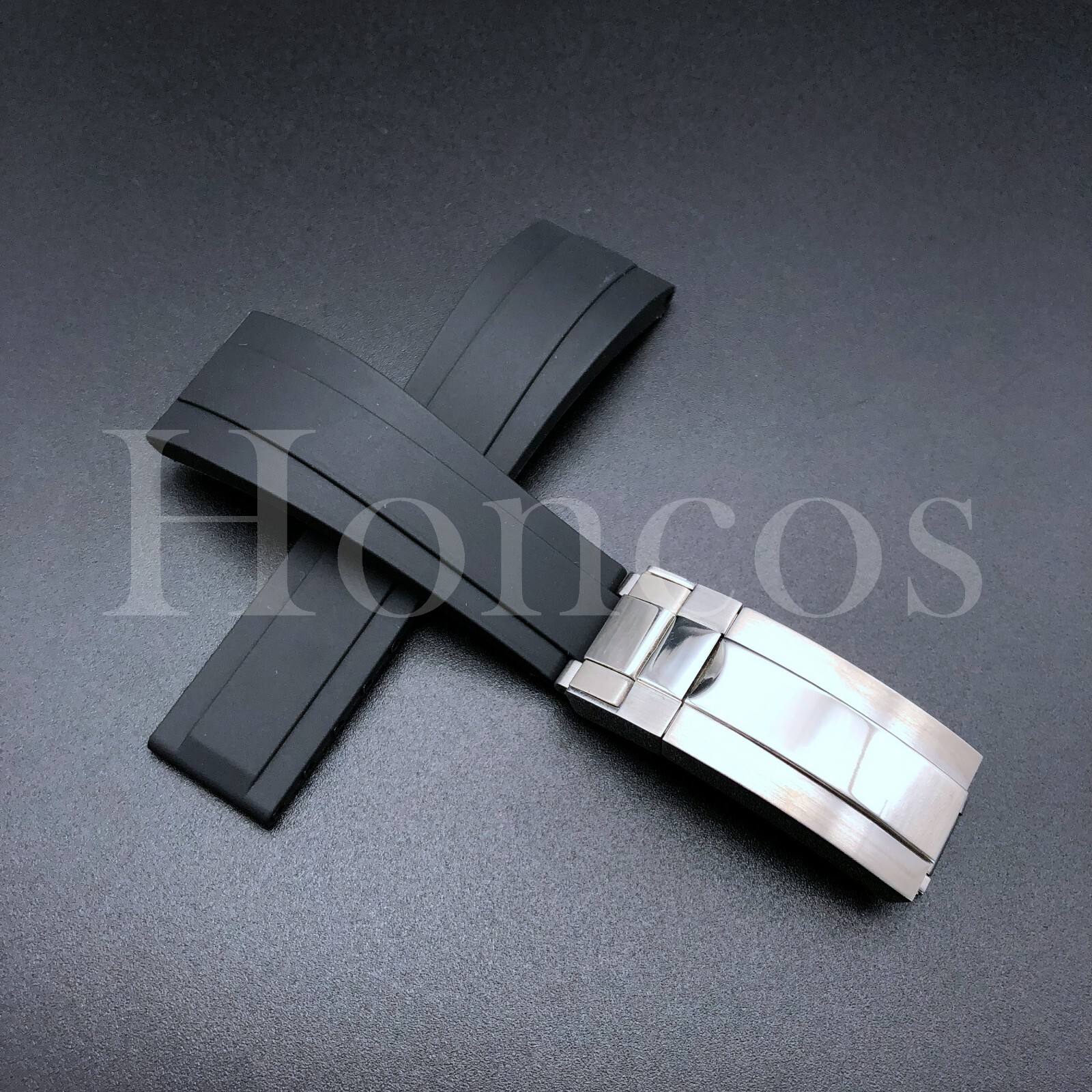 20 21 22MM RUBBER STRAP BAND FITS FOR ROLEX DATEJUST SUB GMT DAYTONA REPLACEMENT