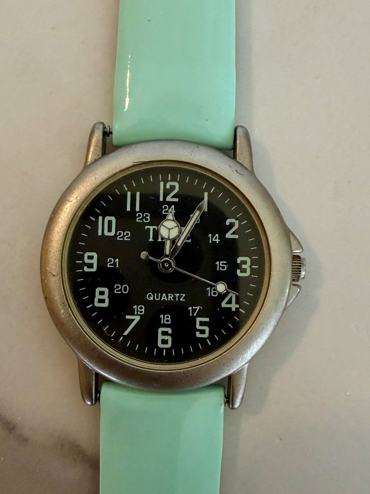 Timex weekender watch 34mm, Blackdial 24-hour military Quart Watch