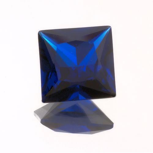 (2.5mm – 8mm) Princess/Square Shape Lab Created Dark Blue #113 Spinel