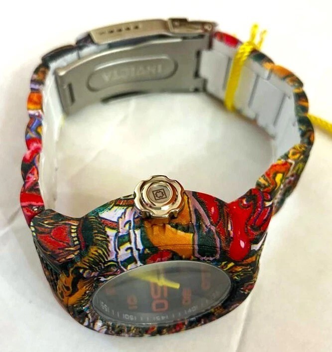 Invicta Women’s 40mm Pro Diver Aqua HydroPlated Graffiti Multicolor Dial Watch