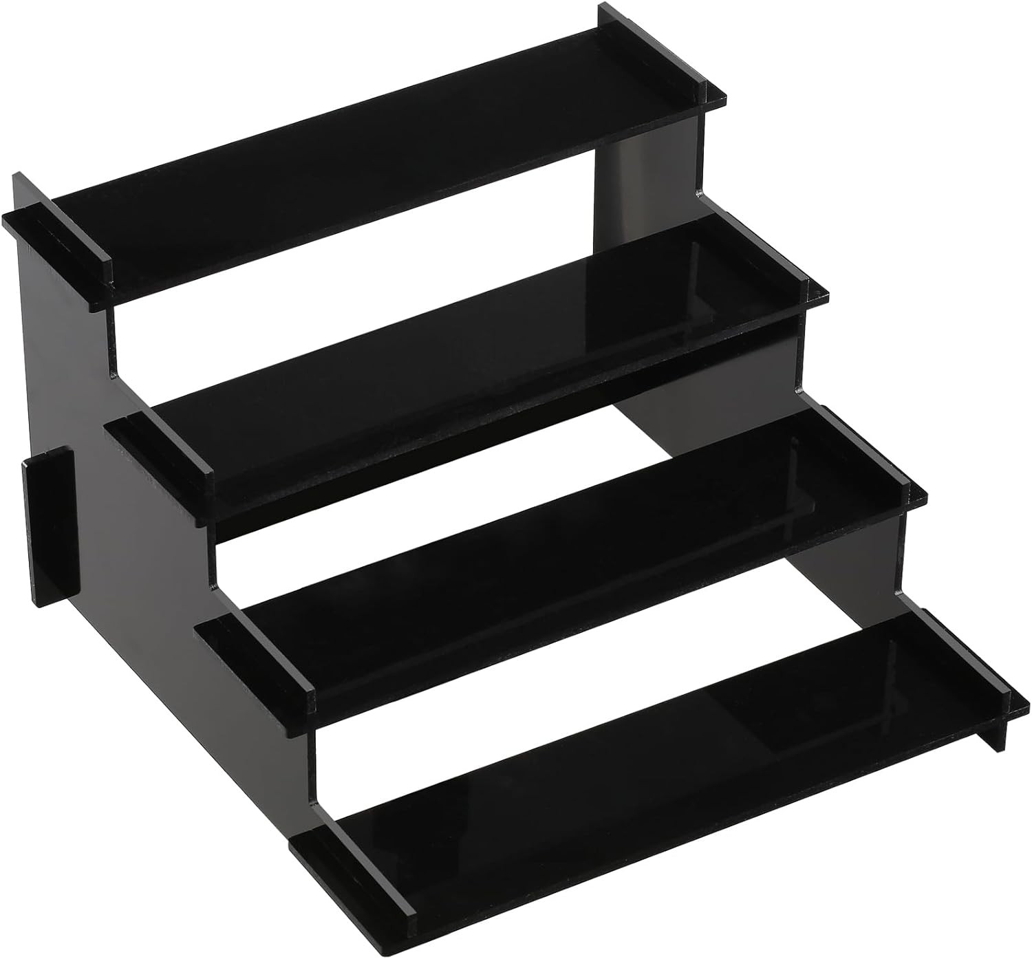 4-Tier Black Acrylic Display Risers Perfume Organizer Cupcake Stand Funko POP Di