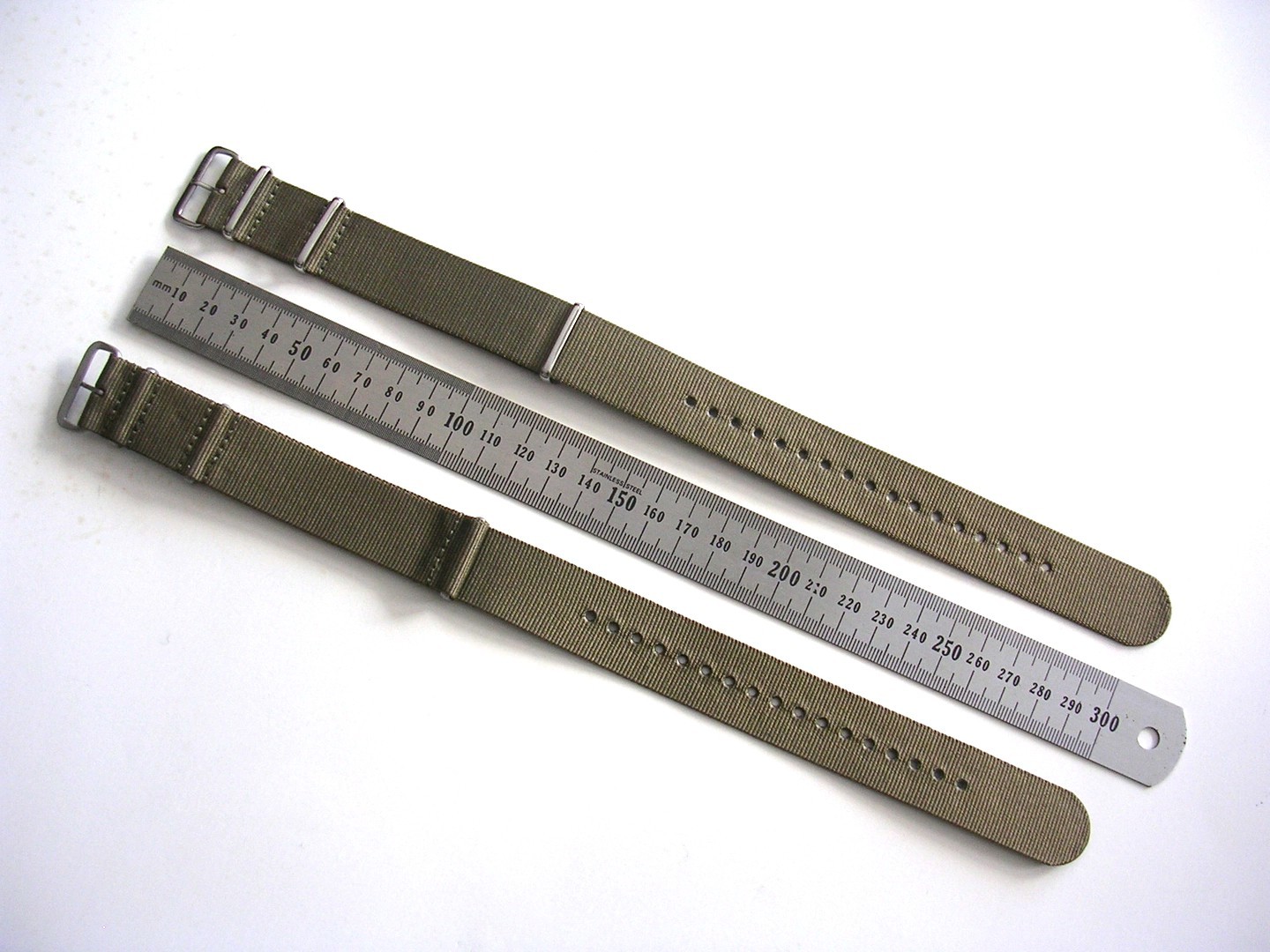 22mm British Admiralty Grey SS NATO G10 military RAF watch band strap IW SUISSE