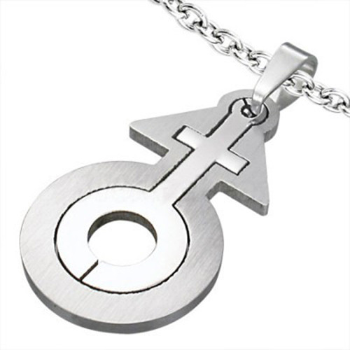 Pride Shack – Bisexual Female Inside Male Symbol – Bi Pride Sectional Pendant
