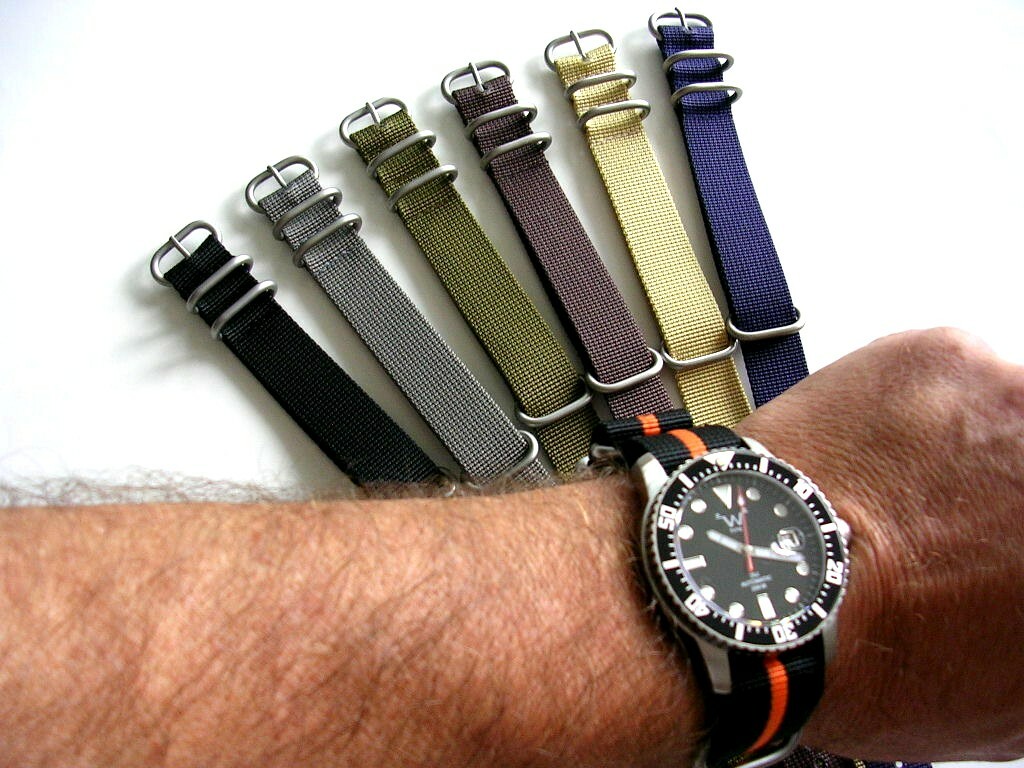 NATO G10 ® UTC Heavy Ballistic Nylon Military RAF watchband strap Bond IW SUISSE