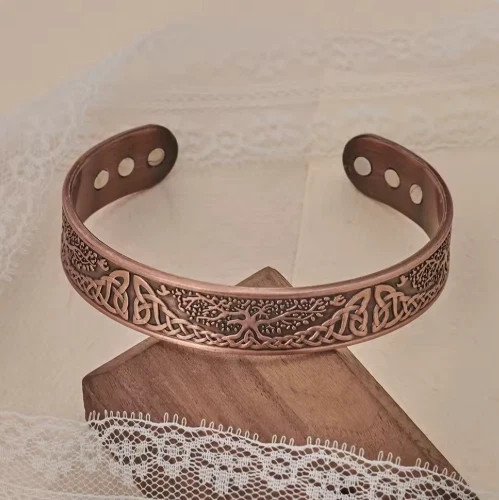 Copper Magnetic Bracelet for Arthritis Pain Relief Powerful Magnets Energy Cuff