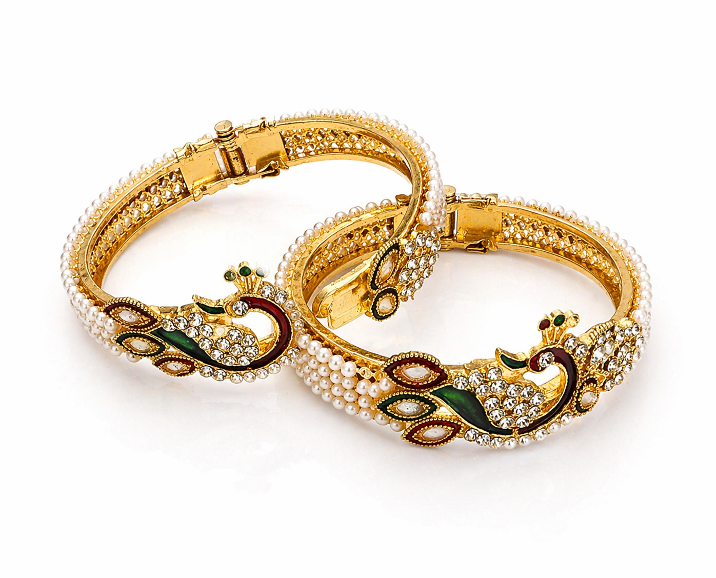 Gold Tone Adjustable Bangle Bracelet Women Fashion Jewelry Elegant Gift Open