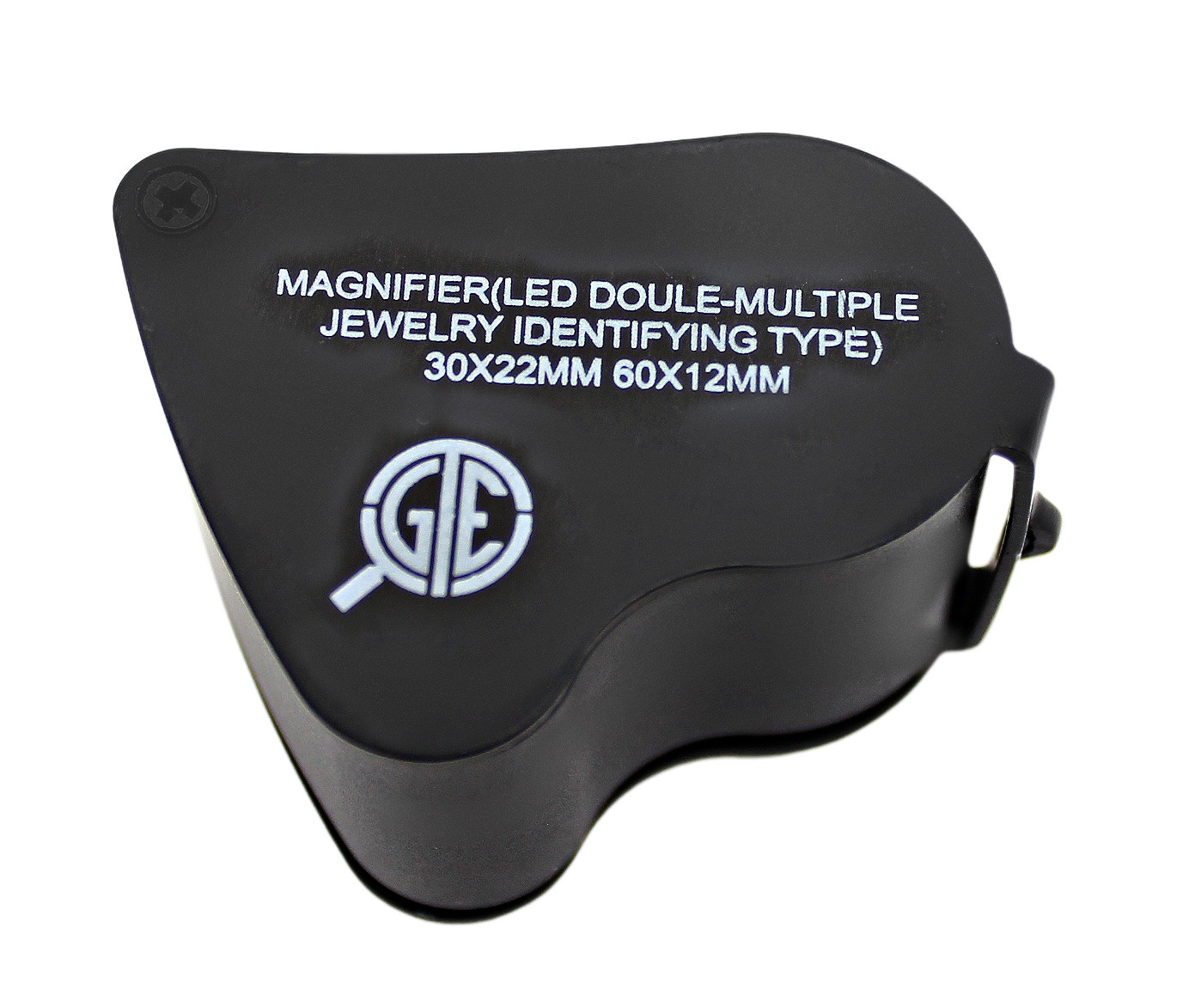 30X 60X Illuminated Jewelers Eye Loupe Foldable Magnifier Bright LED Light Gold