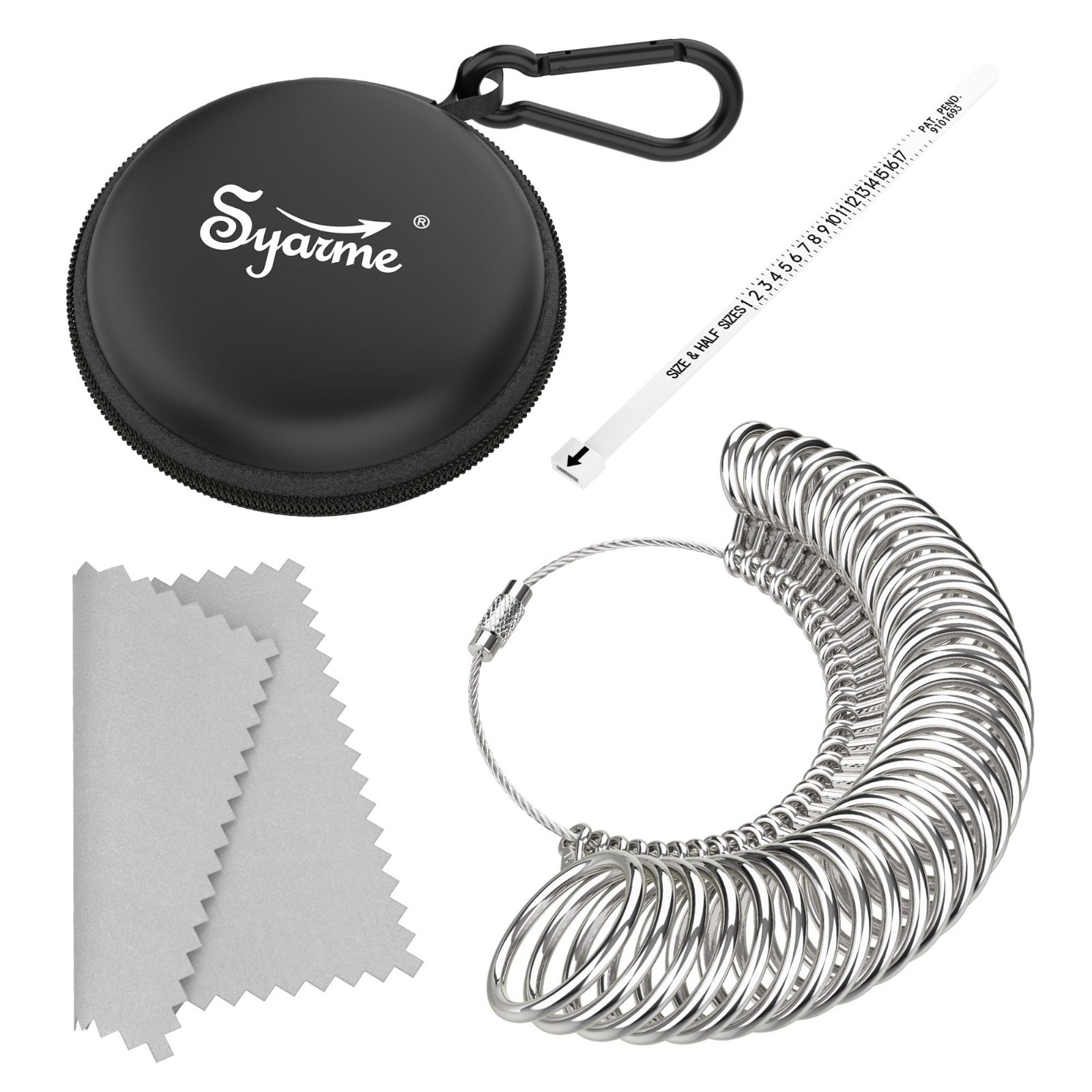 Ring Sizer Tool Kit for Accurate Finger Measurement, US Sizes 0-15, Jewelry Maki