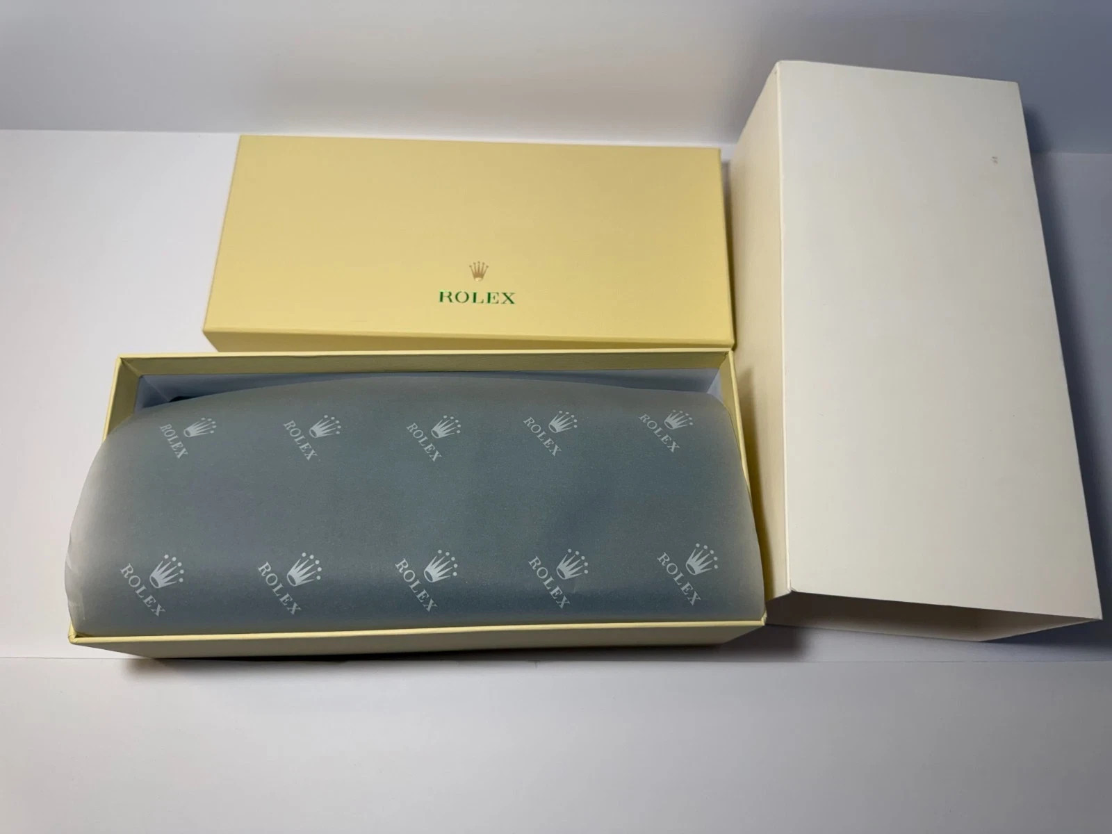 Rolex Green Leather Watch Roll Travel Case 3 Slot Storage Pouch Collector Gift