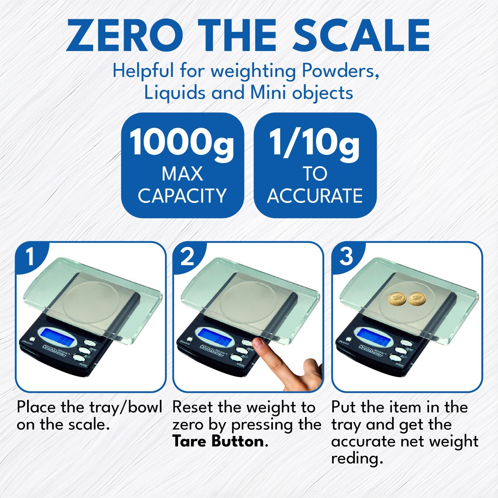 1000g/0.1g Electronic Digital Pocket Gold Kitchen Herbs Scale OZ GRAM Shipping