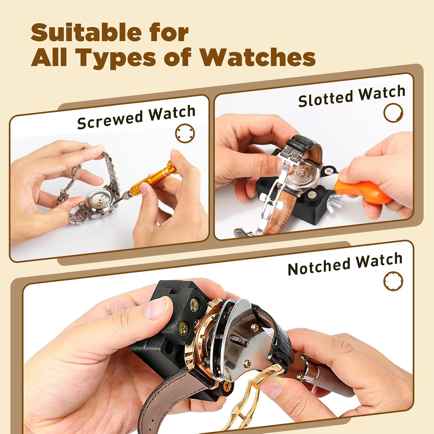 Eventronic Watch Repair Kit Link Removal Tool Set with Case