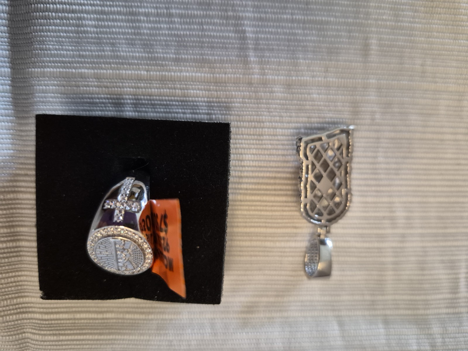 925 Silver Jewelry Mixed Lot 4pc Ring & Pendant Charms Unisex Adults