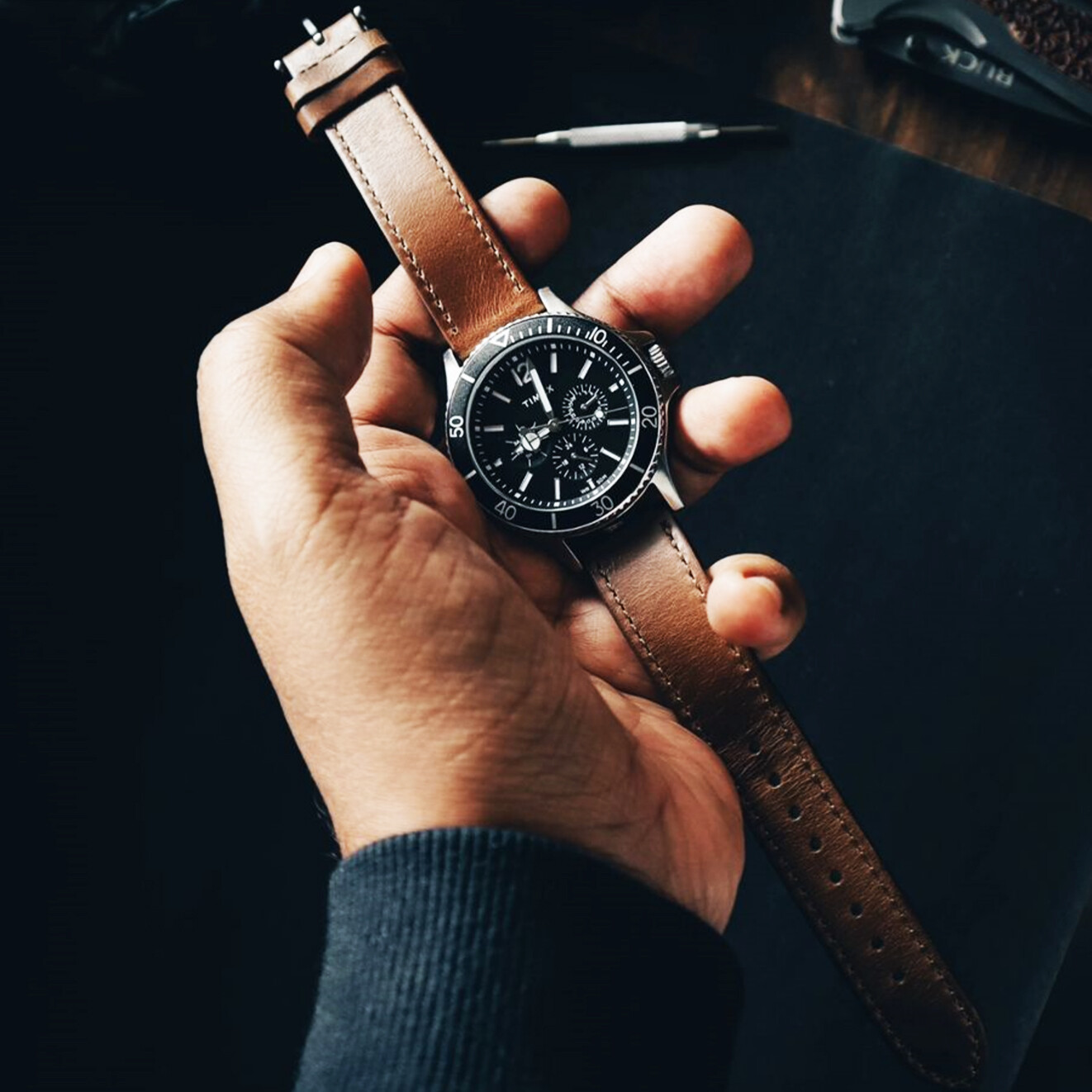 Horween Leather Watch Bands Quick Release Watch Strap for Men 18mm 20mm 22mm
