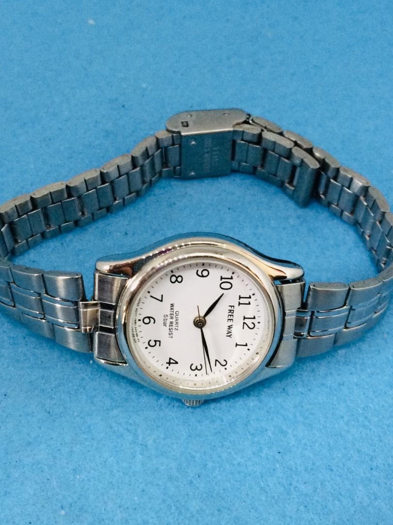 G22) Citizen (*’▽’) FREE WAY Battery Replacement Silver Ladies’ nu