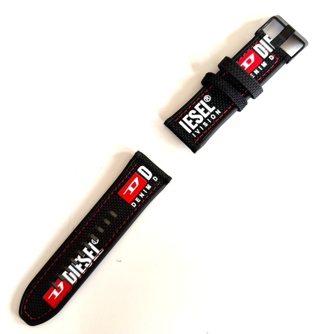 DIESEL DZ7433 Replacement Nylon Watch Band Strap Black 28 mm