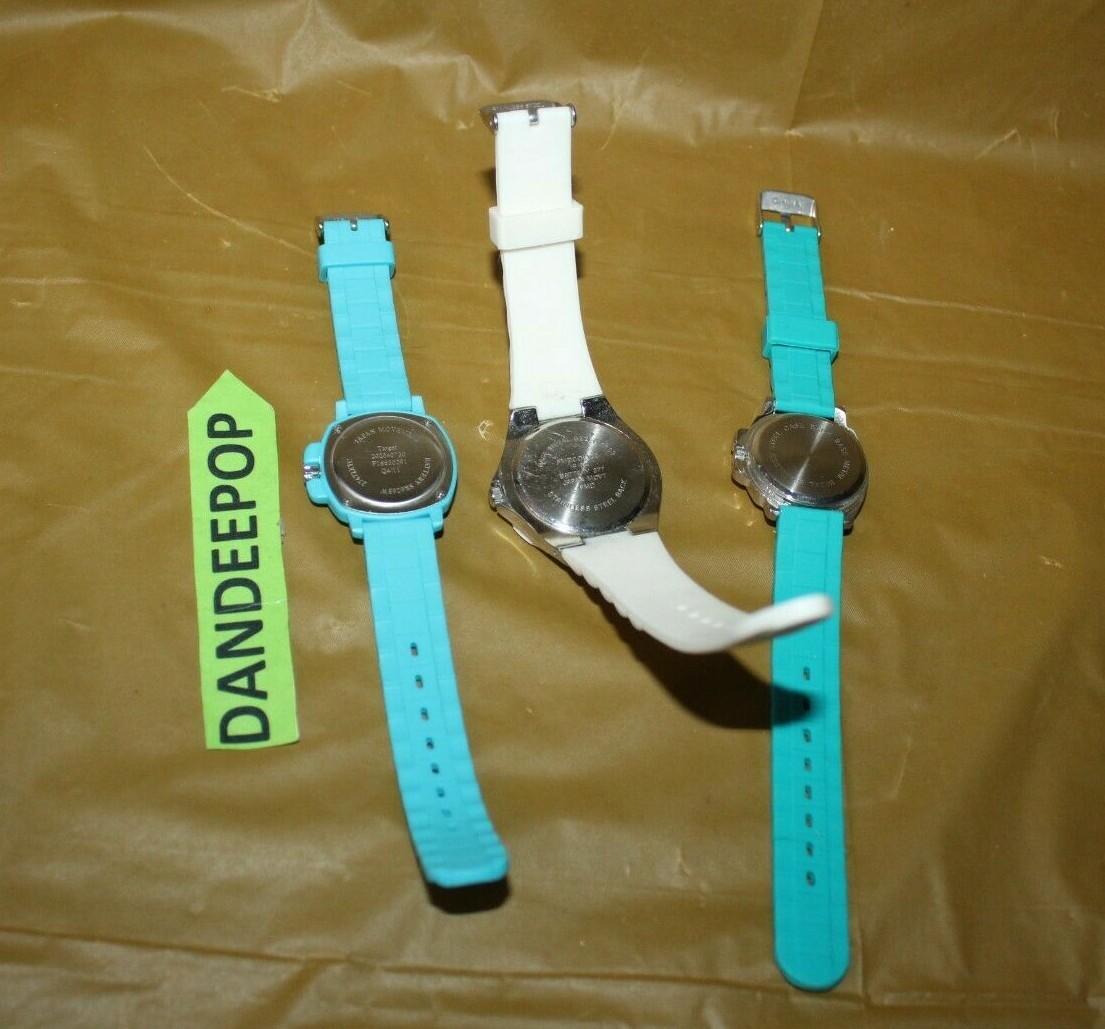 3 Fashion Watches Jewelry Women’s Girls Blue White Target Peace Stainless