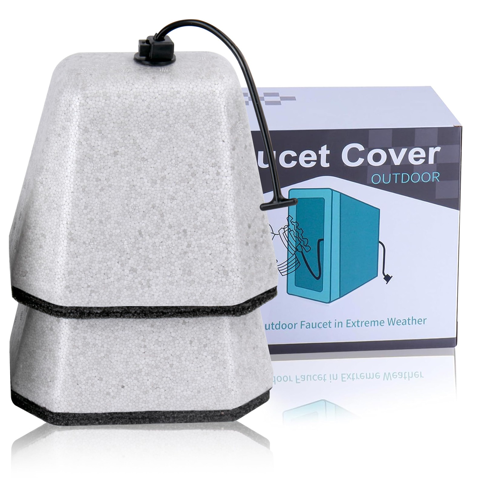 Outdoor Faucet Covers for Winter Freeze Protection, Foam Spigot Covers Winter…