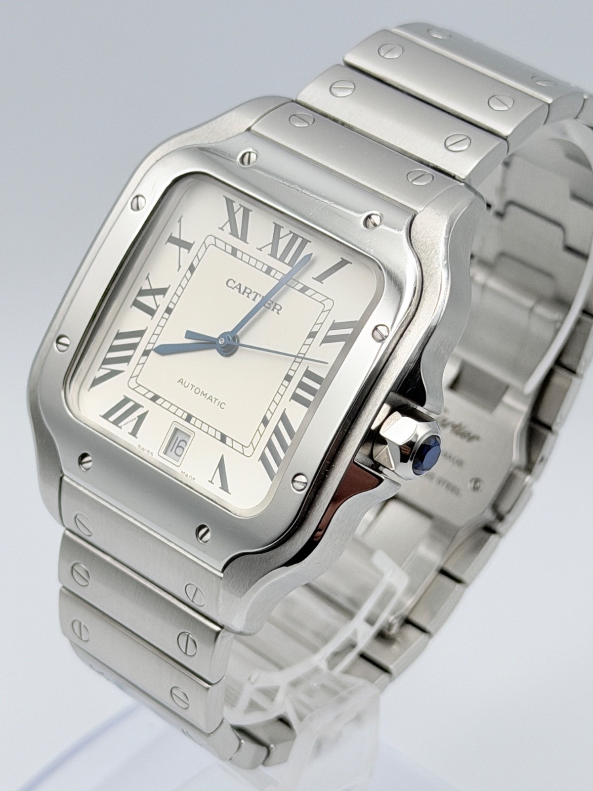 Santos de Cartier Large WSSA0018 | Full Set | 2 Extra Straps | Very Good