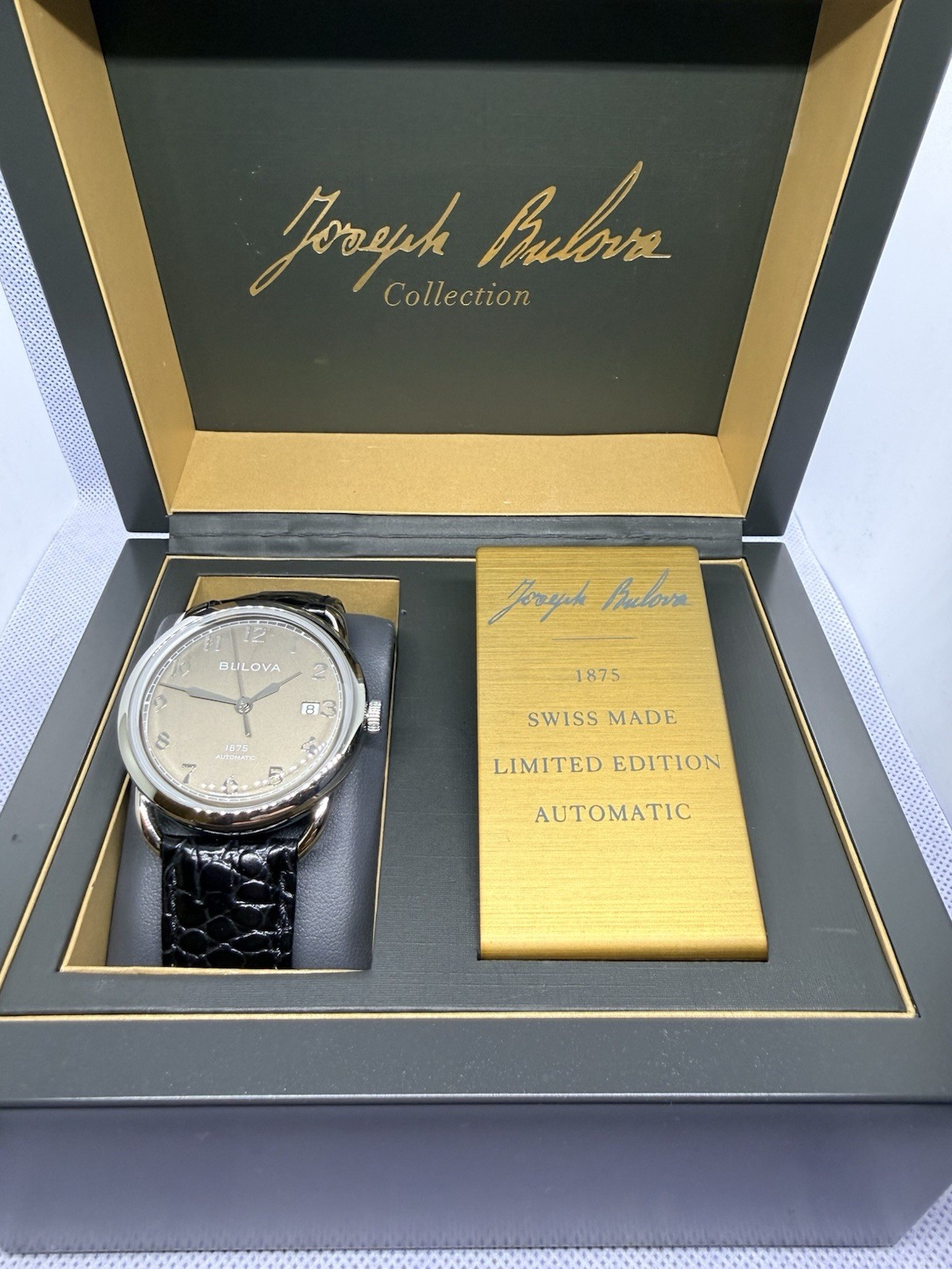 Bulova Joseph Collection 1875 Swiss Automatic Limited Edition 199/350 New