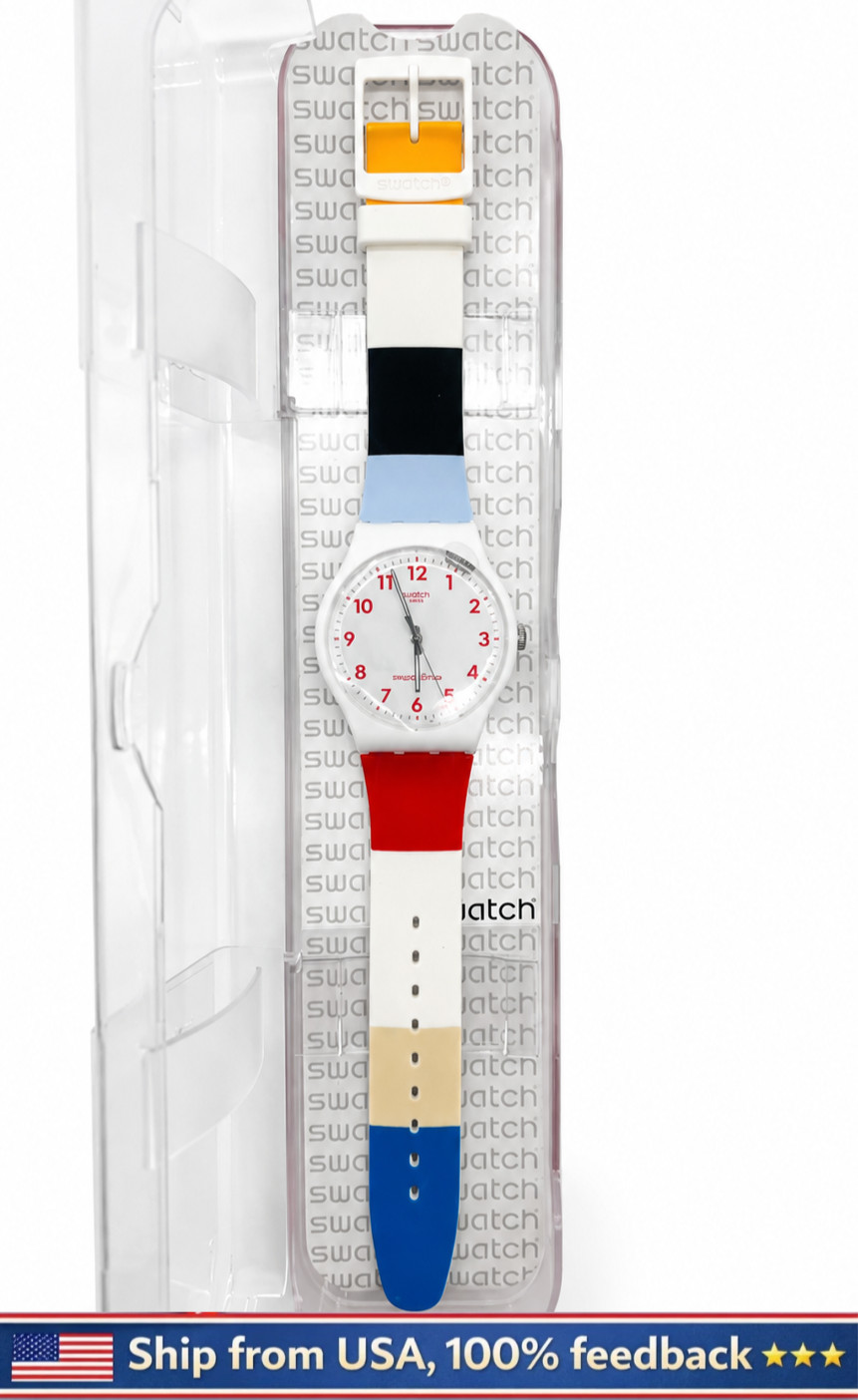 NEW & GENUINE Swatch X GENT IN THE BLOCK Wristwatch SUOW147C
