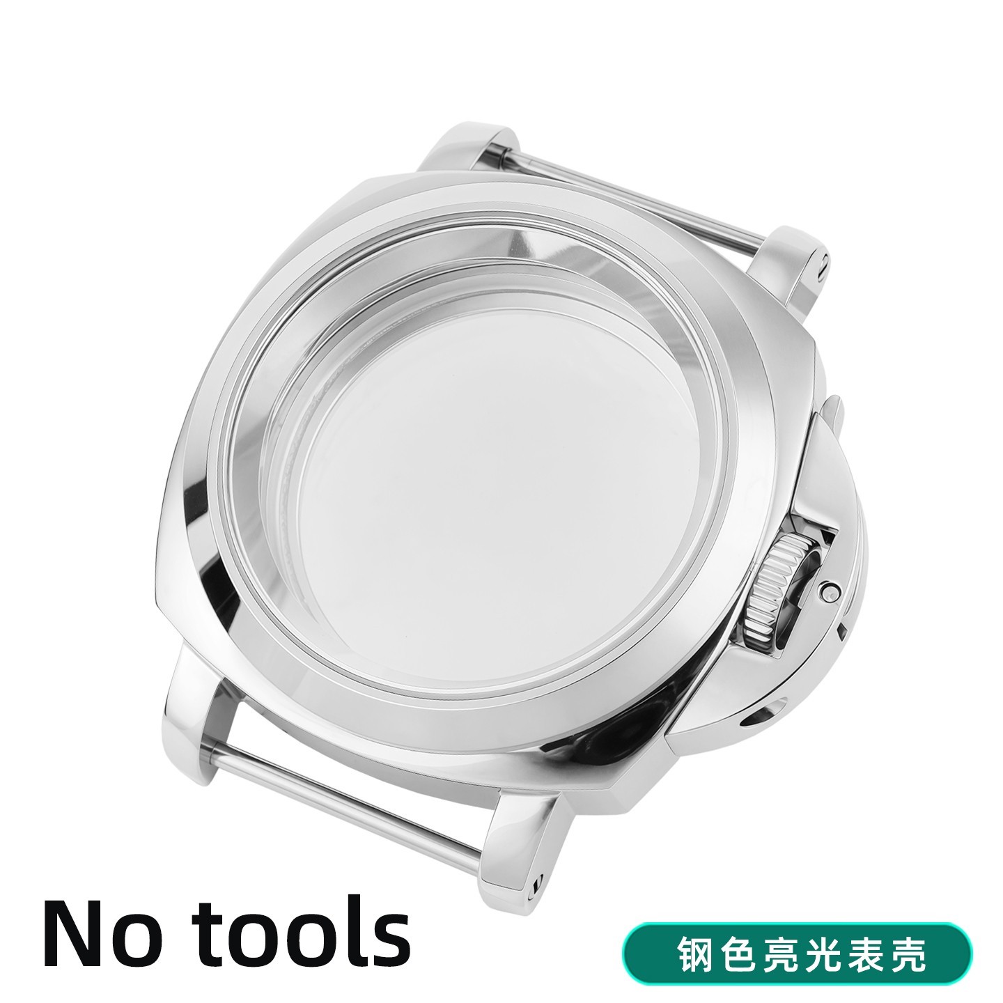 For NH35 NH36 Movement Solid Stainless Steel Watch Case with Sapphire Crystal