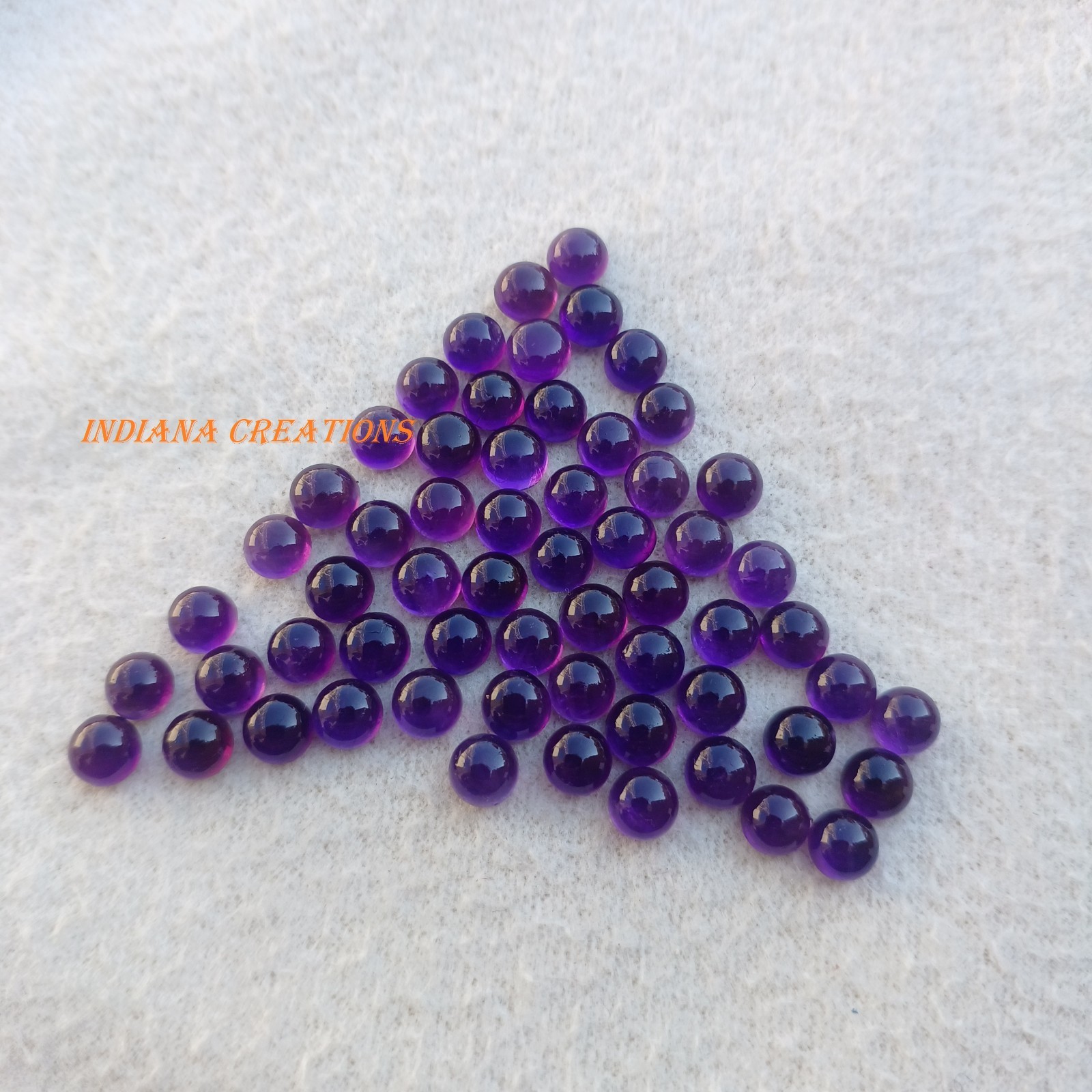 Natural Purple Amethyst Round Cabochon 3mm To 15mm Loose Gemstone
