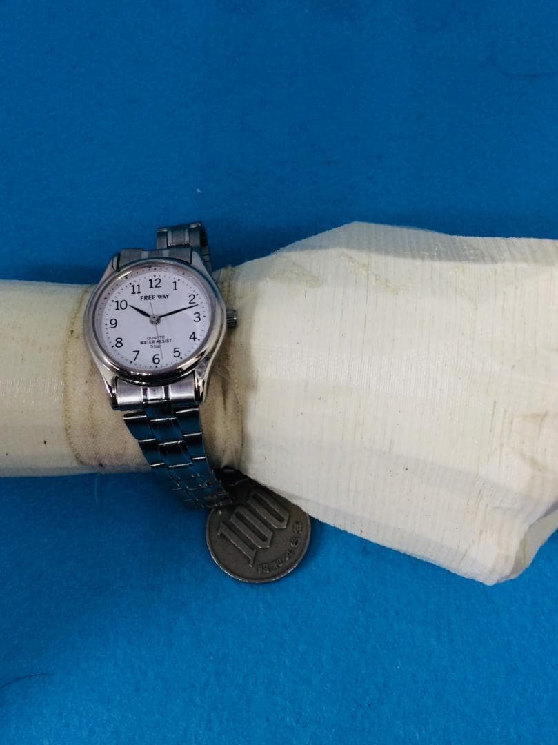 G22) Citizen (*’▽’) FREE WAY Battery Replacement Silver Ladies’ nu