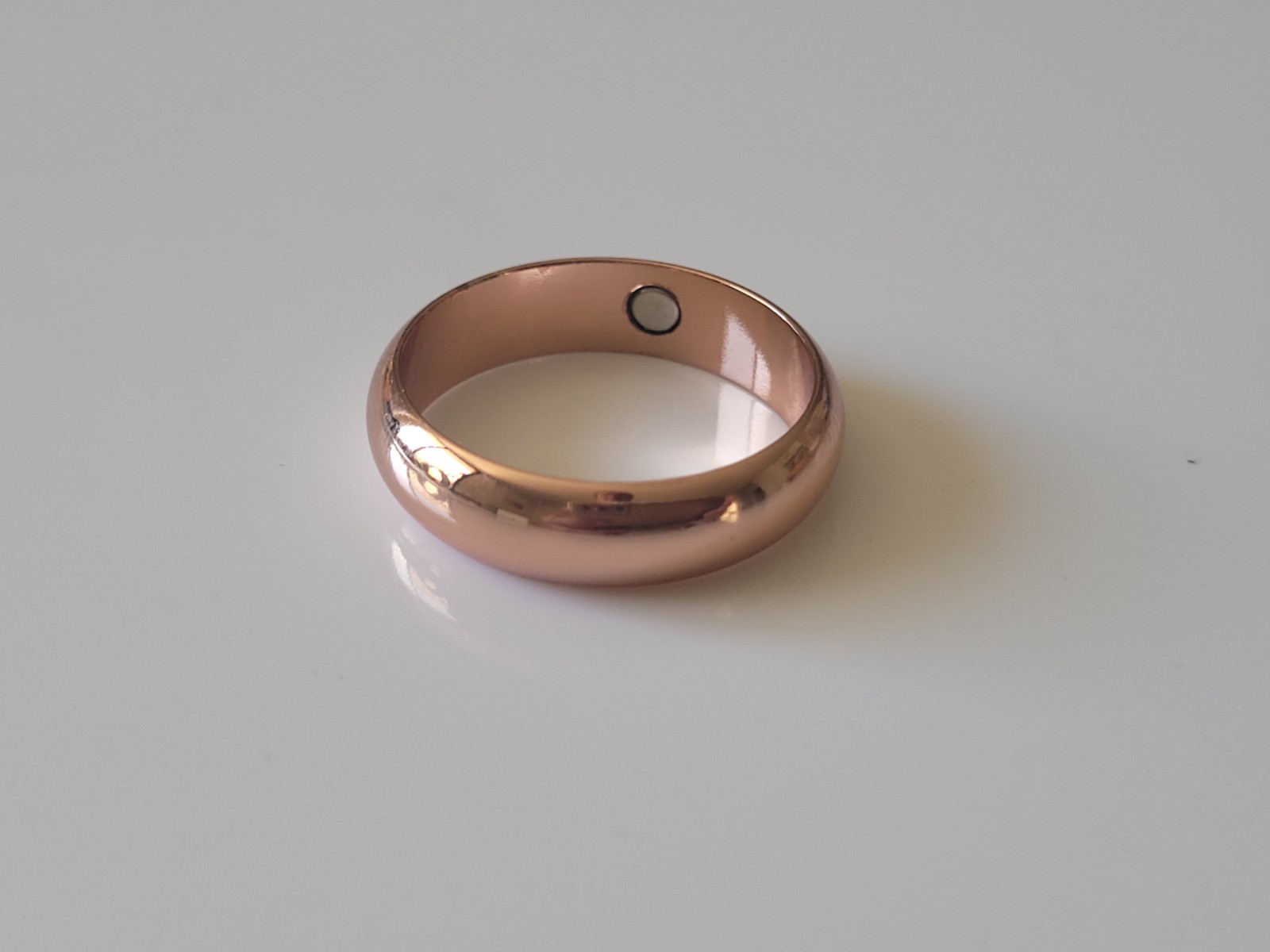 Pure Solid Copper Magnetic Ring – Arthritis Therapy Energy 6 mm Dome Ring