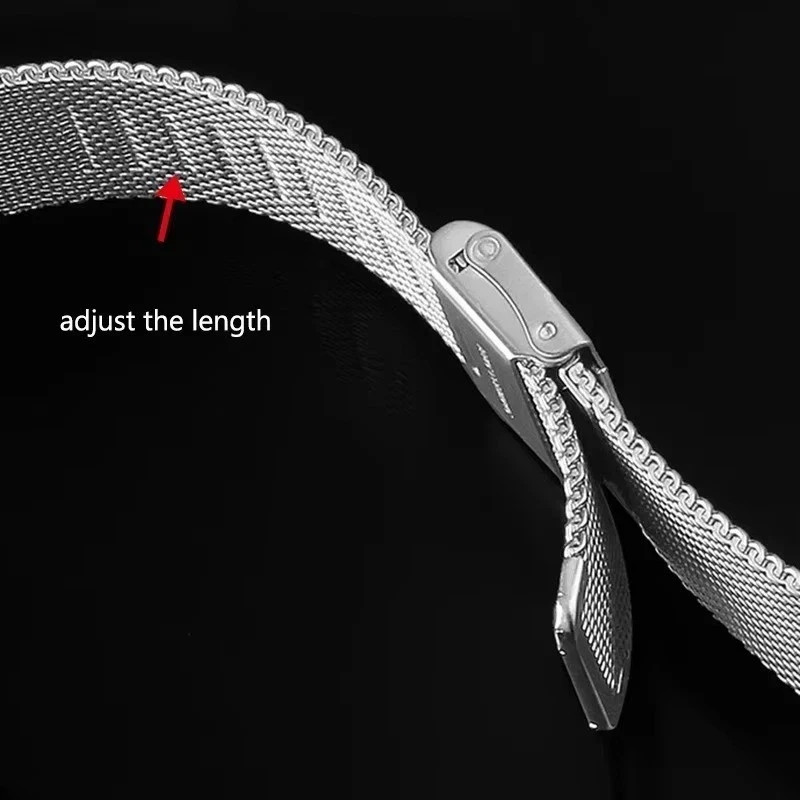 Premium Stainless Steel Milanese Mesh Watch Band Strap 12/14/16/18/20/22/24mm