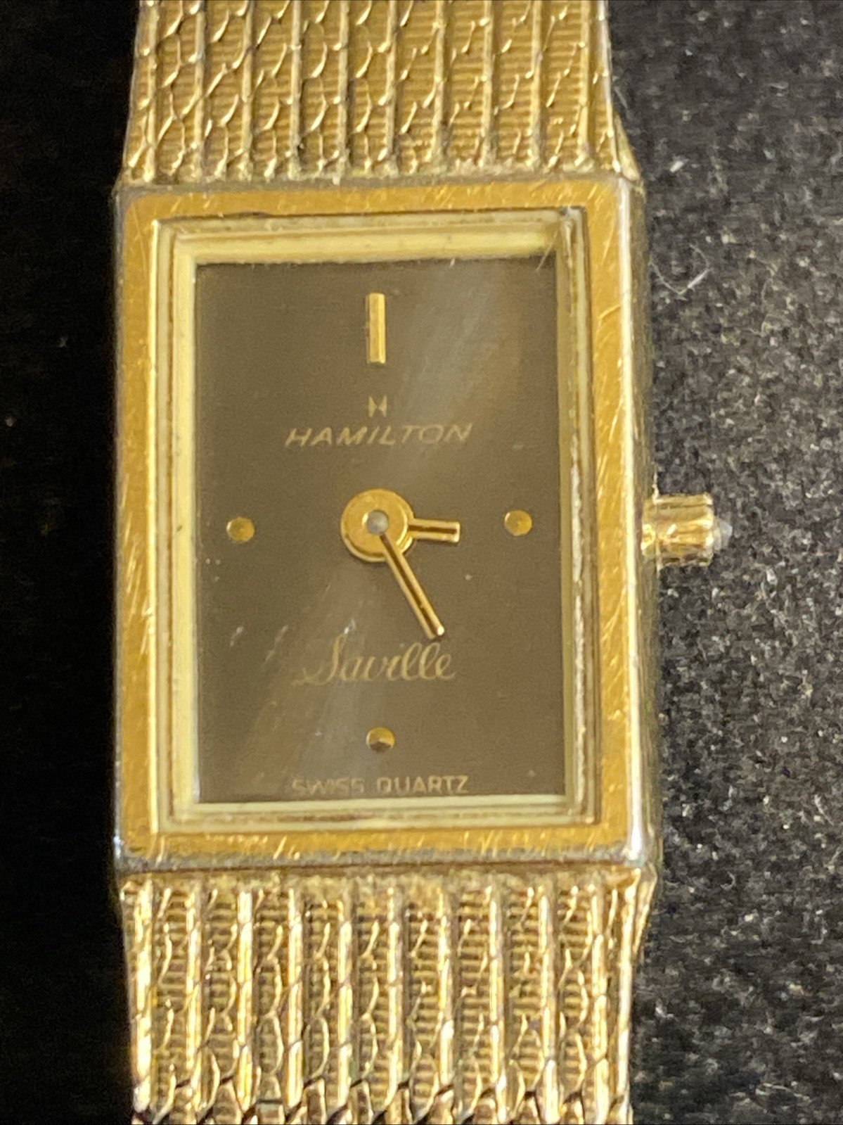 Hamilton Saville Watch Beautiful Milanese Bracelet 8180 Parts Only None Running