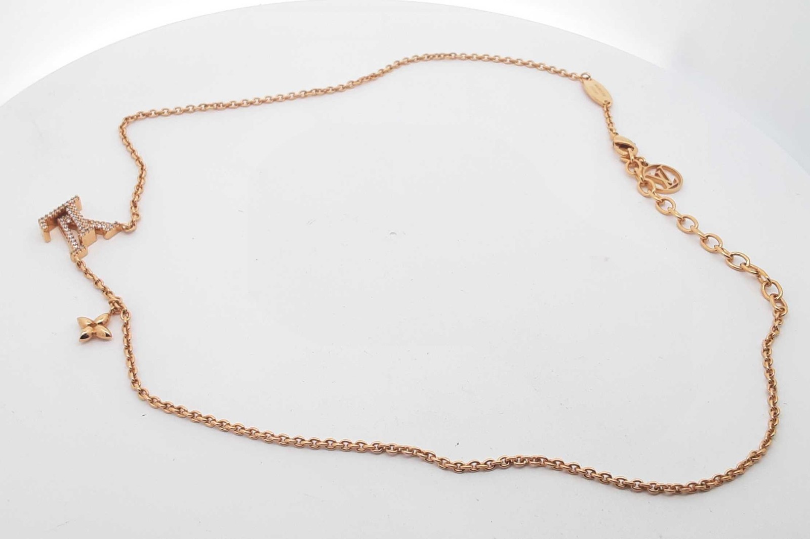 Louis Vuitton Lv Iconic Gold Tone Necklace 6.7 Grams 16-18 Inch Eb0626oxzsa