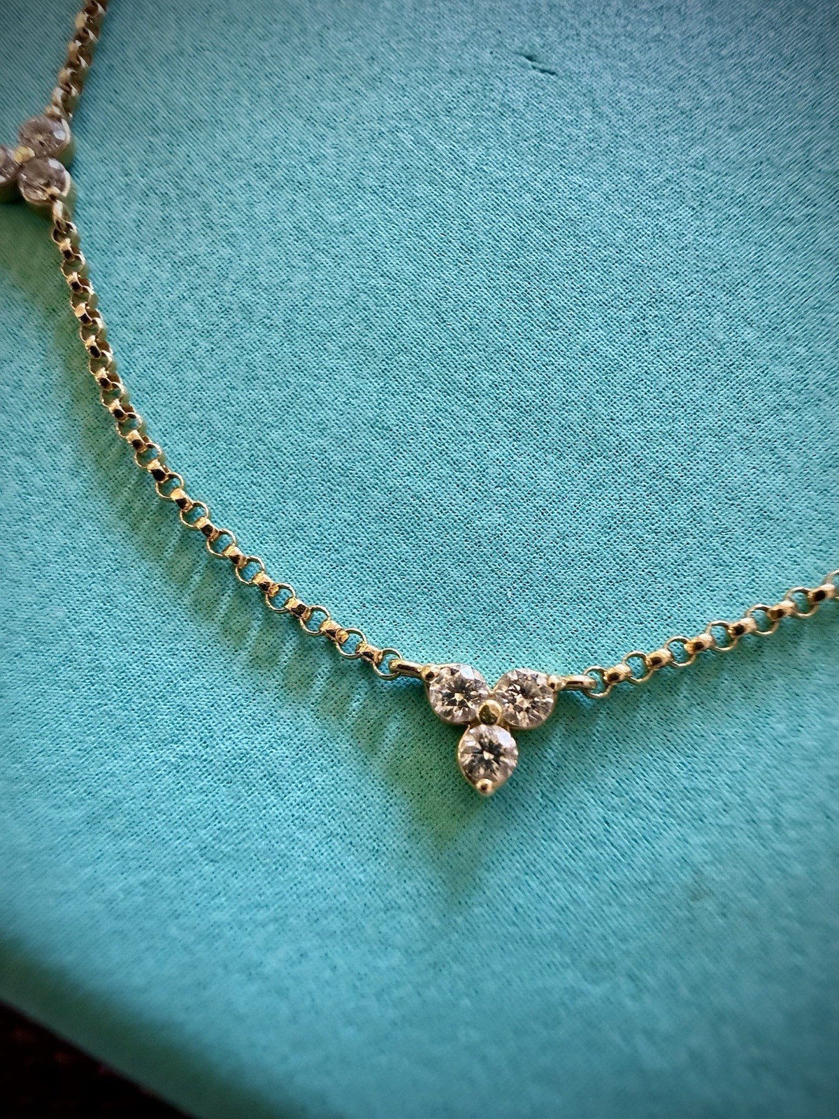 Roberto Coin 18K Yellow Gold Diamond 5-Station Necklace 0.45ctw Ruby Clasp