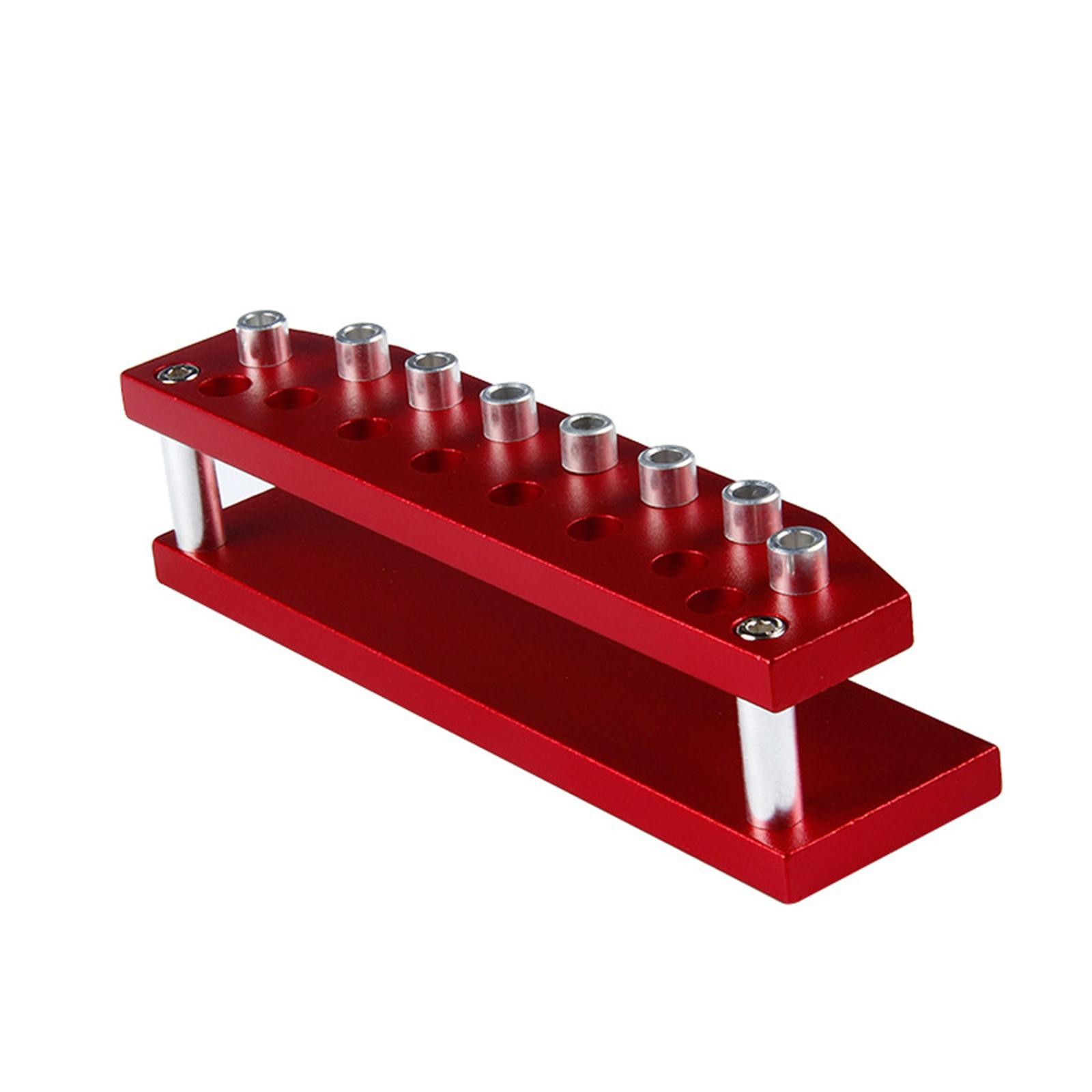 Portable Aluminum Alloy Screwdriver 8-Holder Base Rack Watchmaker Repair Tool