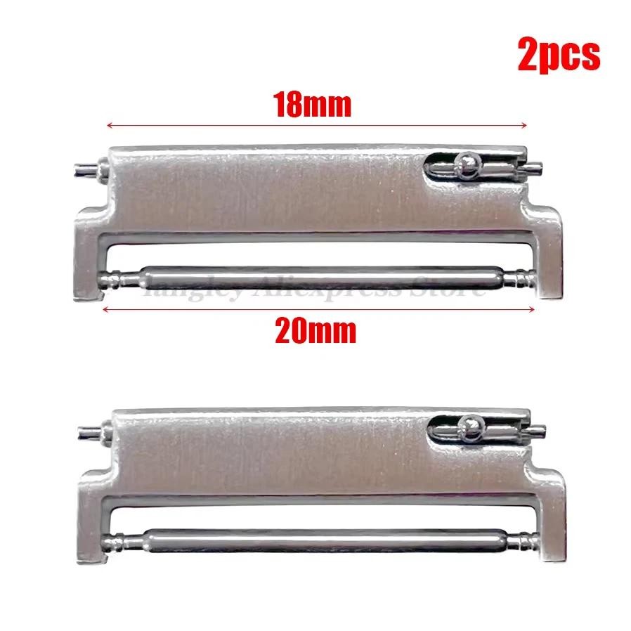 1 Pair Watch Strap Adapter Quick Release Connectors 18mm 20mm 22mm Watch Band