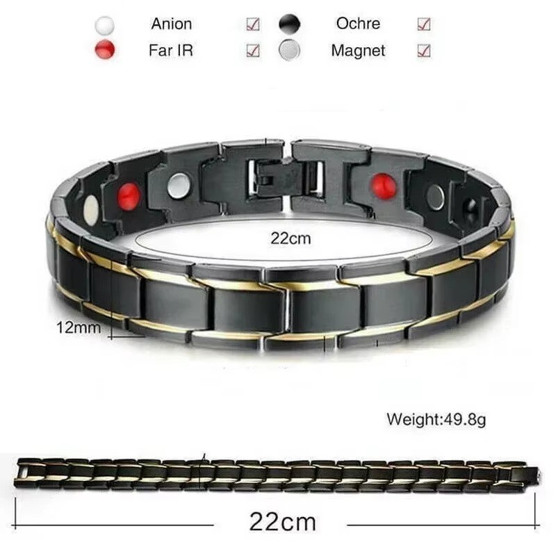 Copper Magnetic Bracelet Energy Healing Therapy Arthritis Pain Relief Men Women