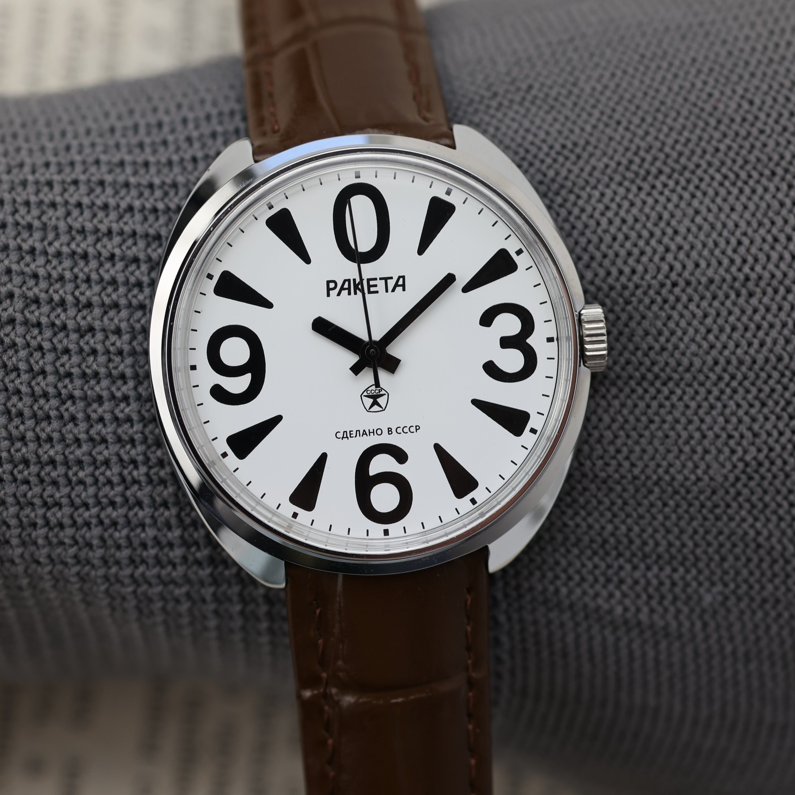 Raketa BIG ZERO mechanical 2609 Raketa Zero raketa 0 white watch case 38mm