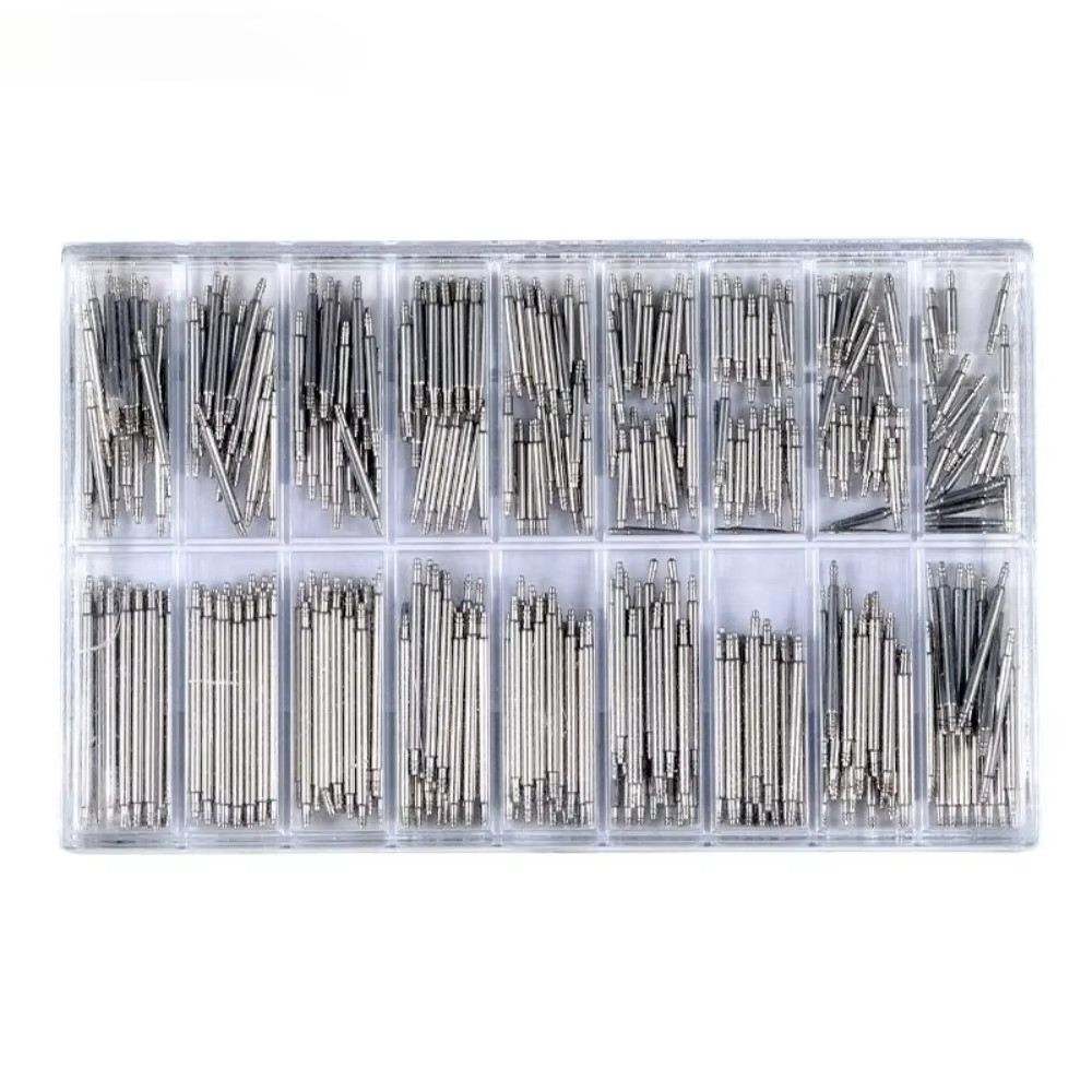 Stainless Steel Watch Spring Bars Link Pin 1.5mm 360pcs 8-25mm Set