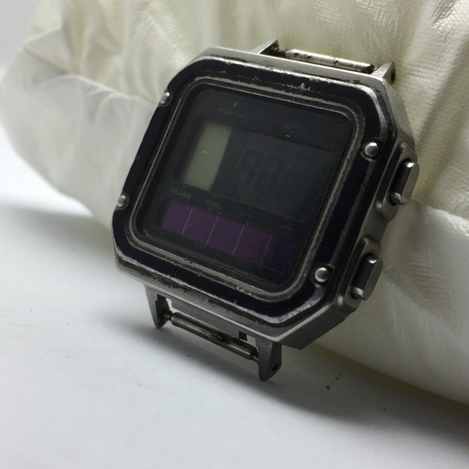 Casio Solar Battery WS-83 Dual Time 189 Vintage Quartz Watch For Parts