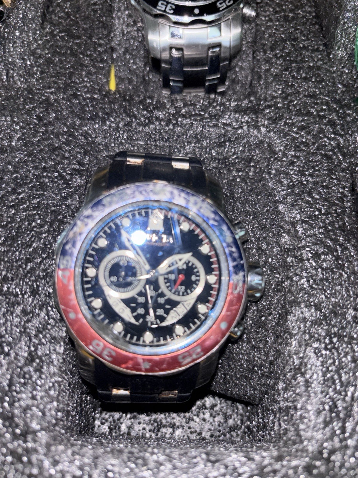 INVICTA EIGHT 8 SLOT IMPACT Yellow Watch Storage Box Collector Case Classic Ed.